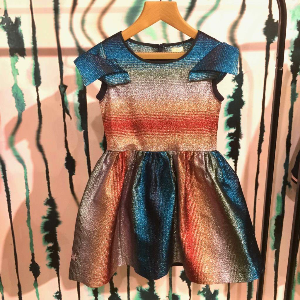 More rainbows at No Added Sugar with a stand out party dress for winter 2017
