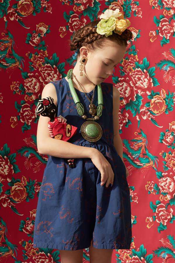 Loving the Frida Kahlo influence at Ladida store for the new spring kids fashion