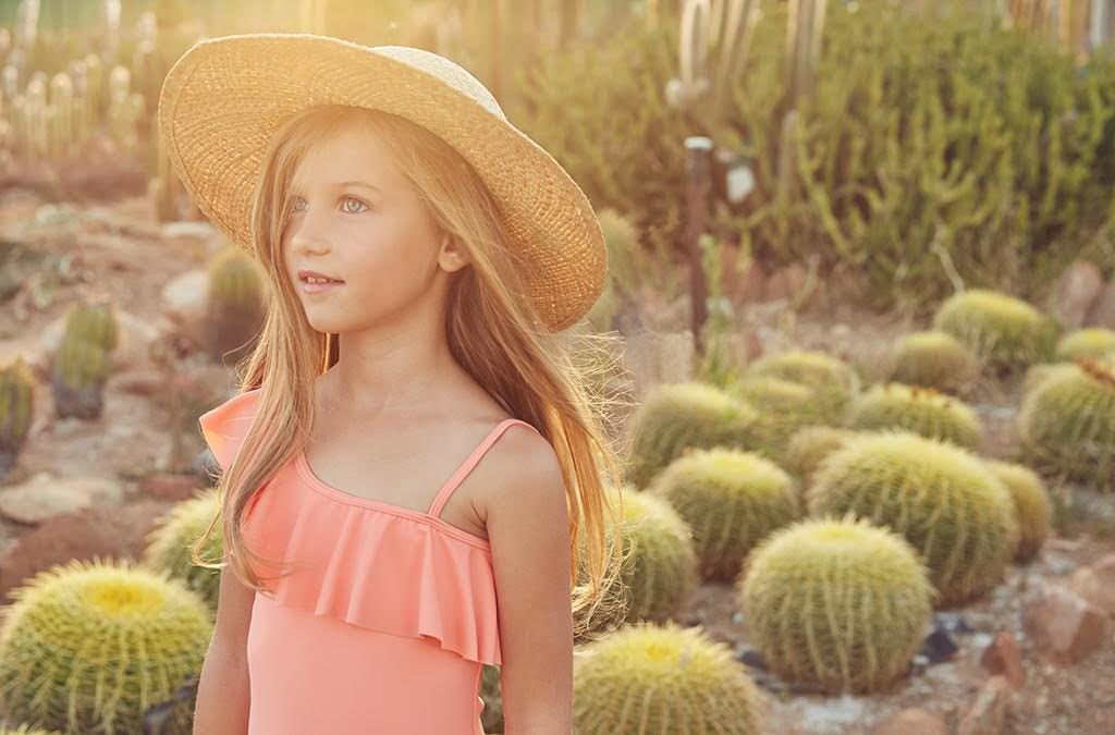 One shoulder top and hat by Chloe from Childrensalon
