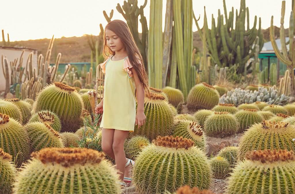 Down on the Cactus farm wearing Chloe girlswear from Childrensalon