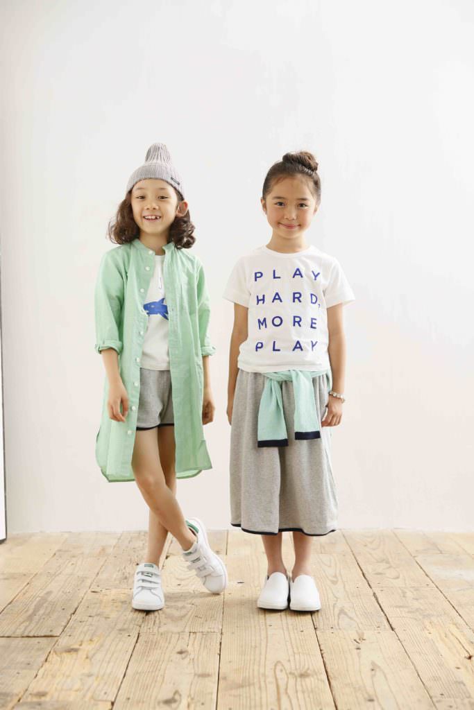 Arch & Line Japanese kidswear is mostly monochromatic or neutral colours but the odd pastel appears too for summer 2017