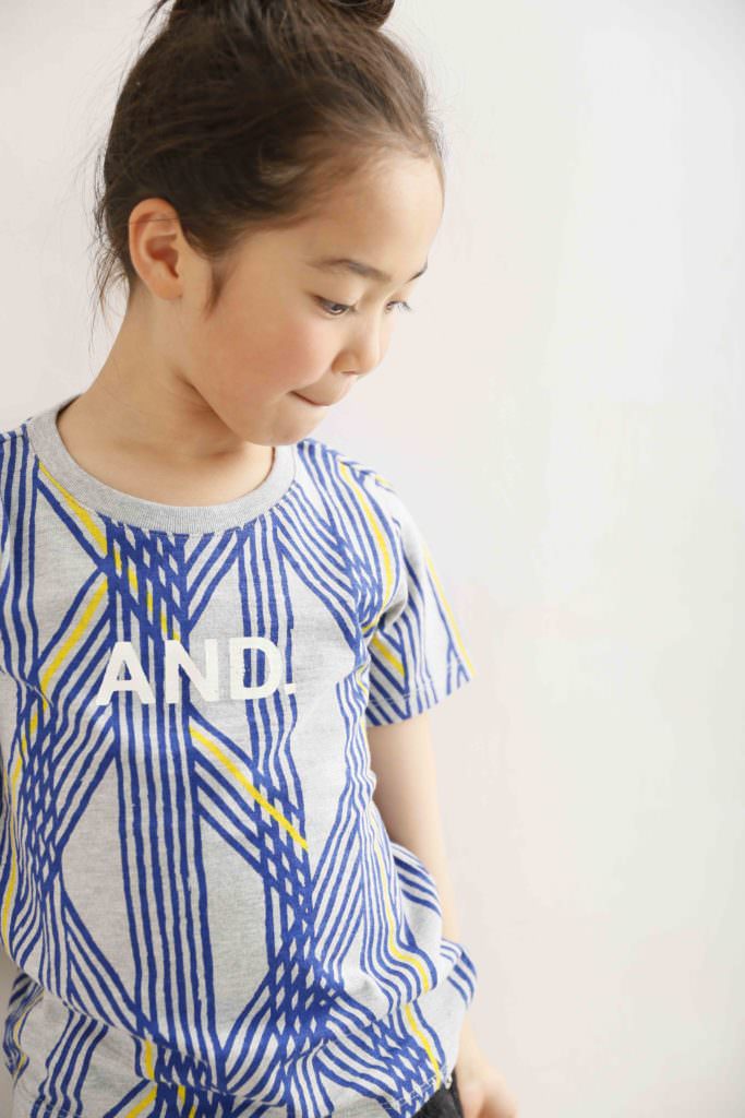 Strong graphic print T-shirt by Arch & Line kids fashion for summer 2017