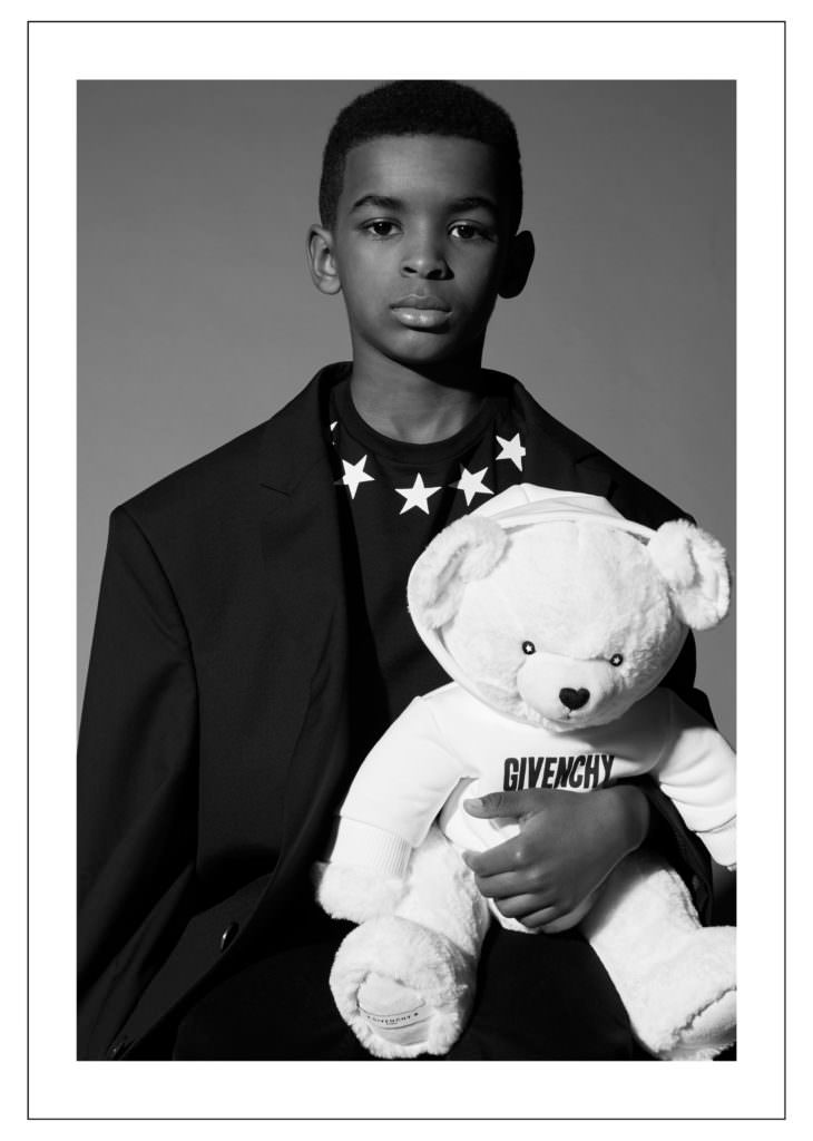 There's even a supersoft white Givenchy teddy bear for the new fall/winter 2017 collection ready for Christmas time