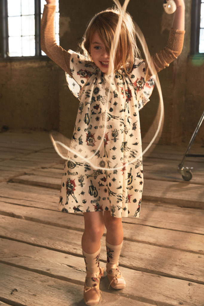 Victorian inspired prints at H&M Studio Kids line for spring/summer 2017 kidswear