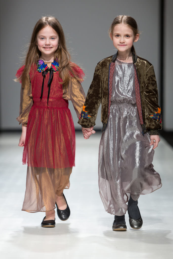Winter party looks from Paade Modekids fashion with delicate floral touches 