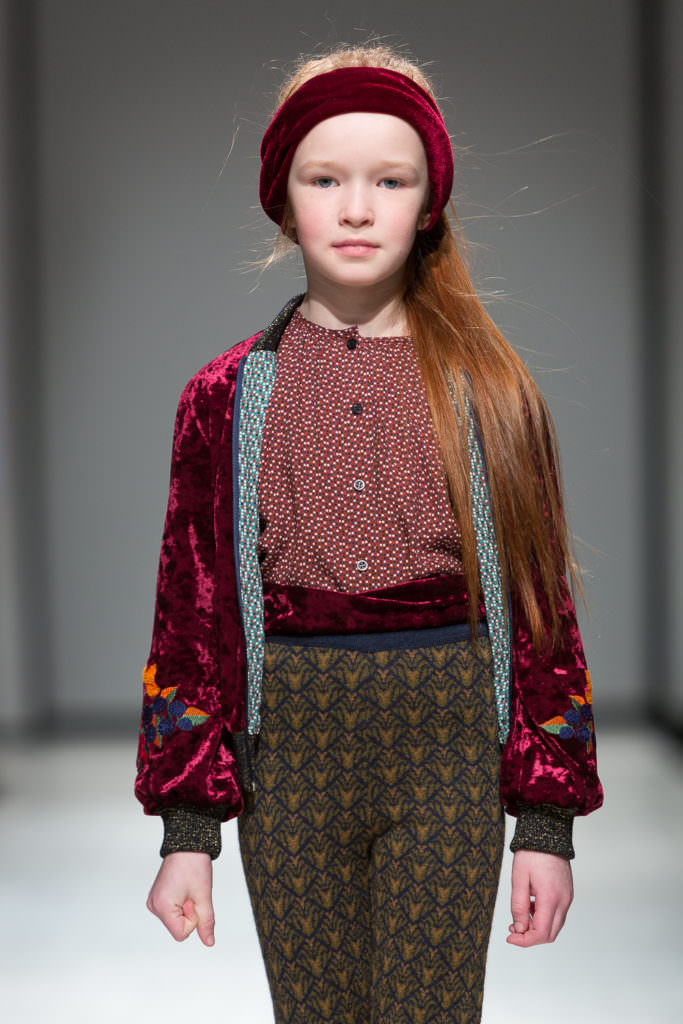 My favourite pieces from the Paade Mode kids catwalk trends at Riga Fashion Week were the embroidered velvets