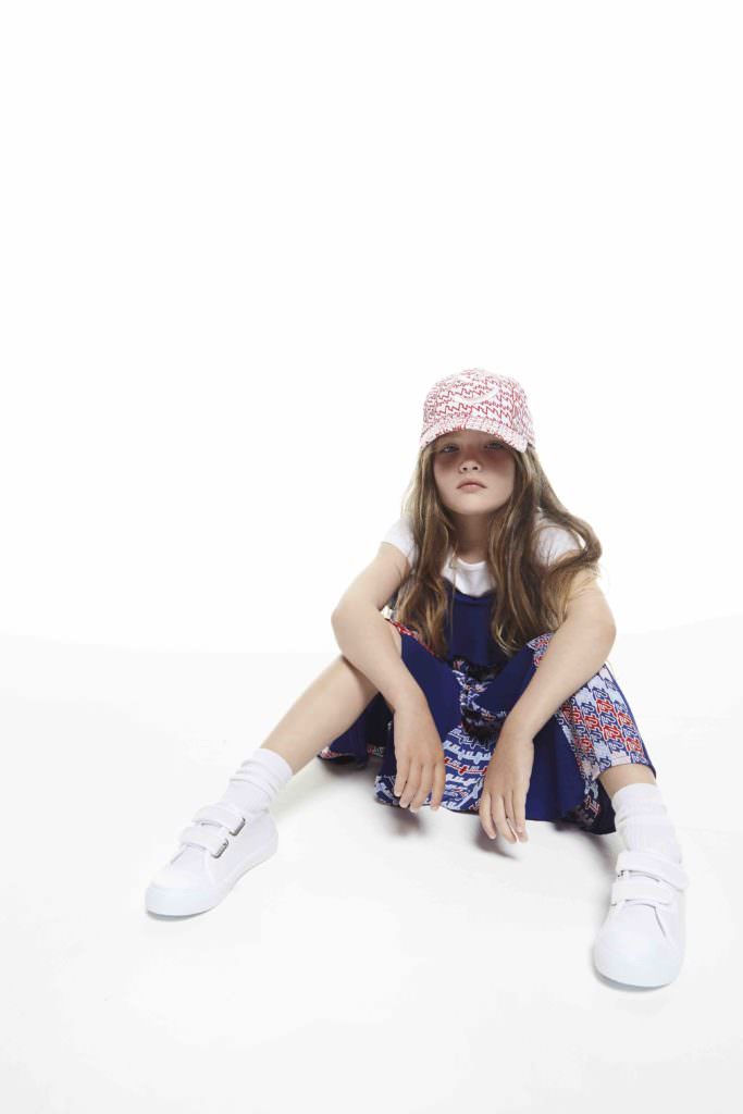 Kenzo kids also has a strong graphic red/white and blue print for summer 2017