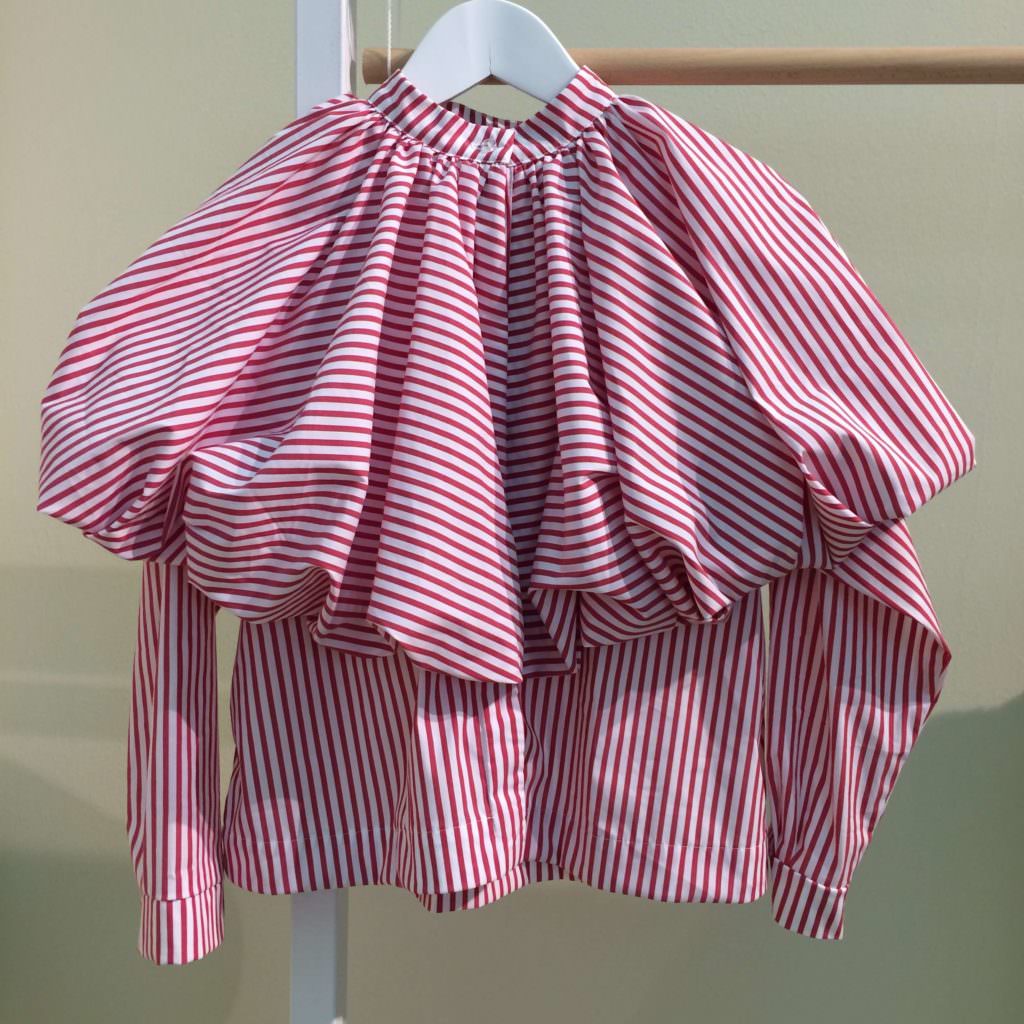 Mummymoon had a fantastic cotton striped girlswear collection at Pitti Bimbo 85 for SS18