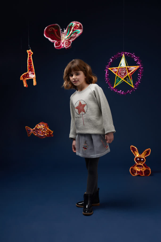 Star symbol fleece by Hannah & Tiff for kids fashion winter 2017