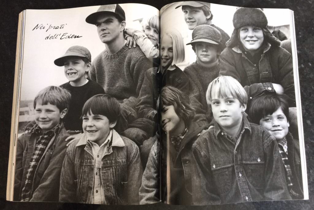 Bruce Weber specialised in group shots for fashion photography, here for Vogue Bambini