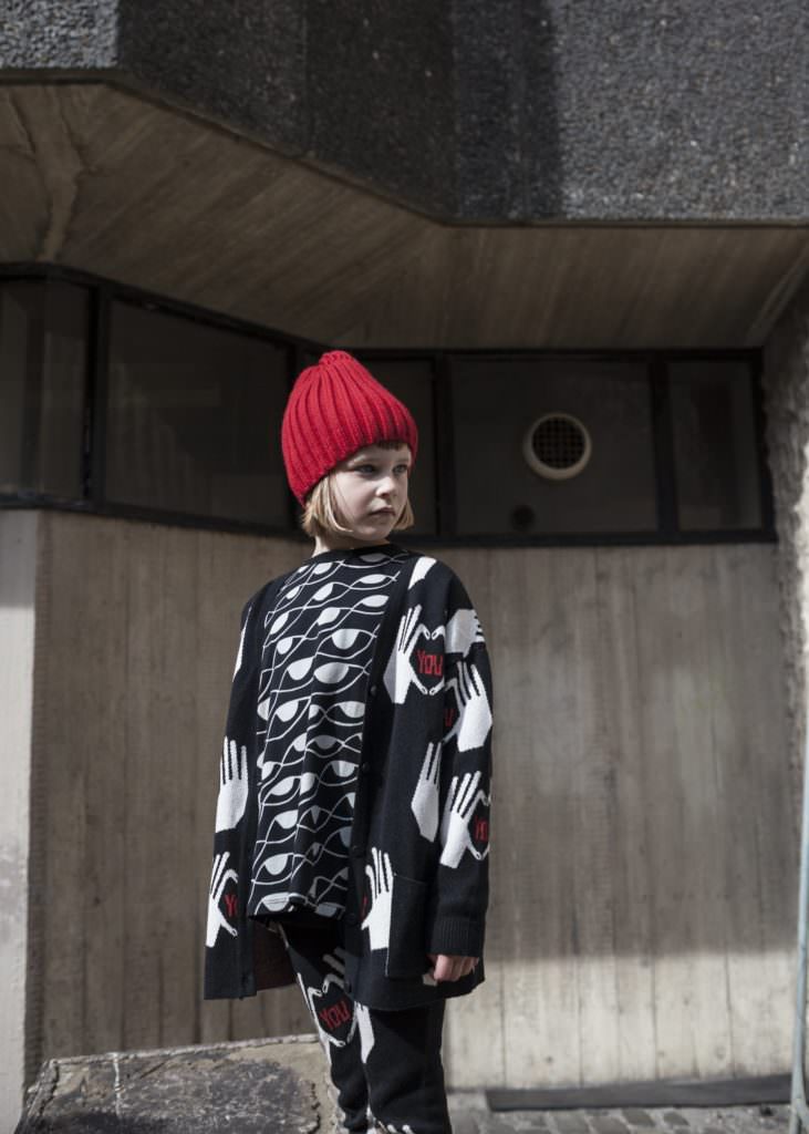 Handprint knits at Beau Loves for winter 2017 kids fashion