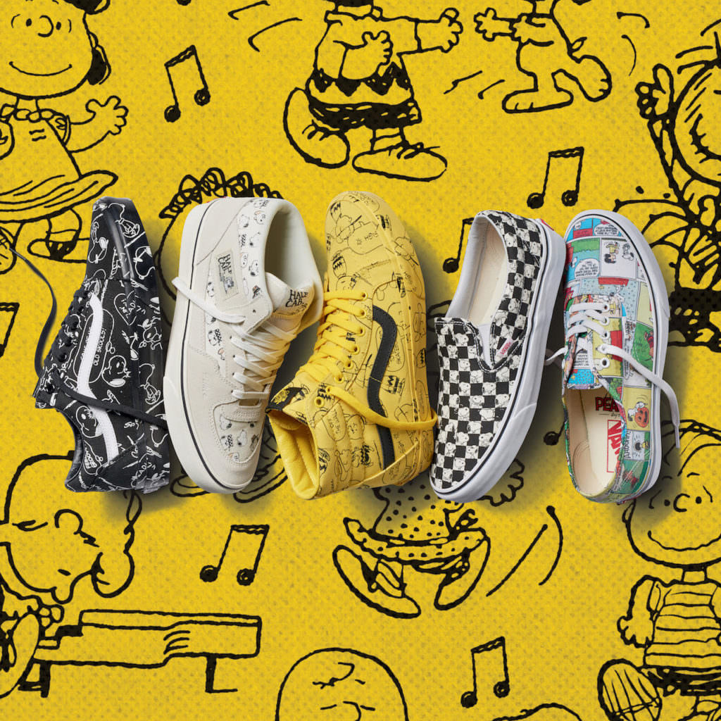 The Vans/ Peanuts collaboration is launched on Oct 6th and spans from baby to adult