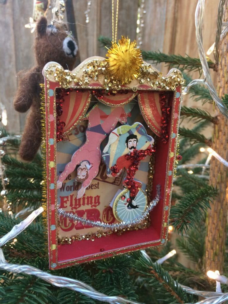 Victorian Fairground Christmas decoration at Petersham Nurseries