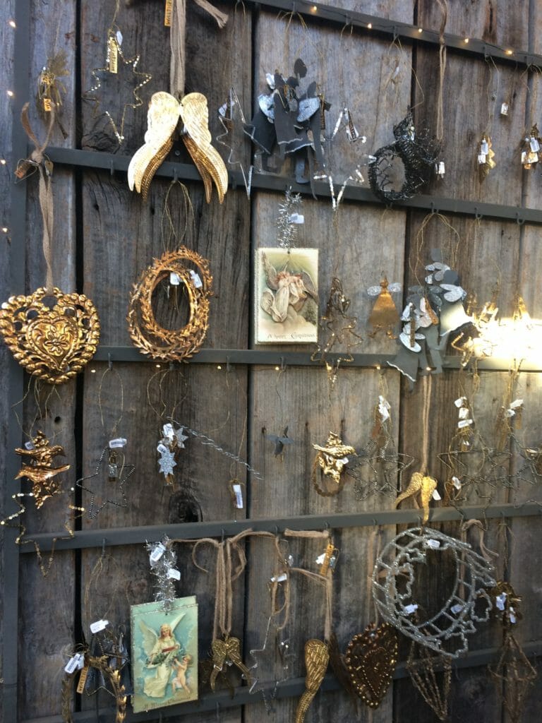 Rustic and romantic decorations at Petersham Nurseries for Christmas 2017