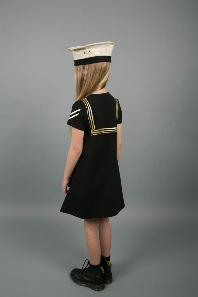 The Carbon Soldier SS18 kids fashion collection collection has touches of naval inspiration on collars and sleeves 