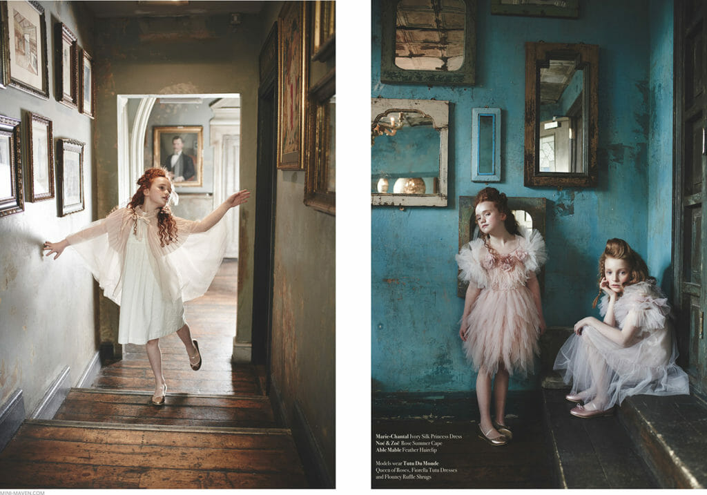 Dream summer p[arty dresses by Marie Chantal and Tutu Du Monde shot by Lesley Edith
