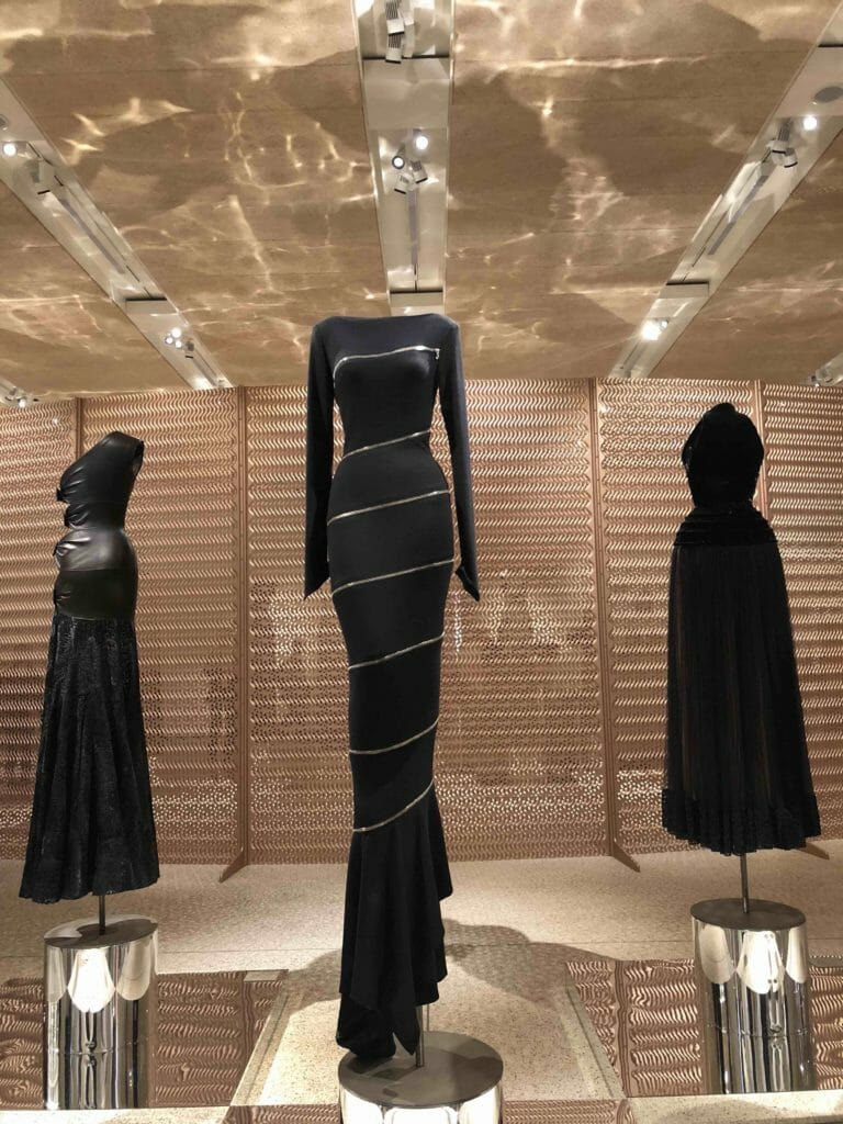 "For me black is a happy colour" Azzedine loved to work in black, silhouettes from 2003 couture