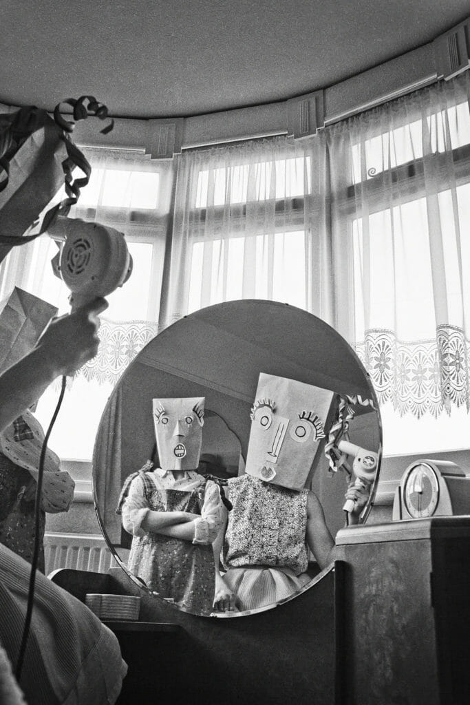 The Paper People shoot was on location in an amazing retro house 