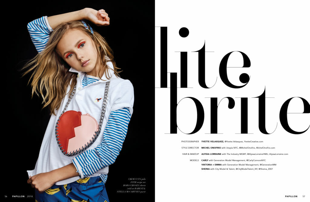 Lite Brite, cool teen fashion story for Papillion mag issue 3