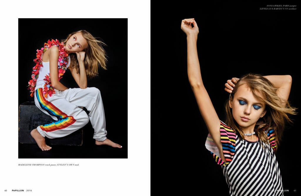 Papillon issue 3, a new kids fashion online magazine from New York