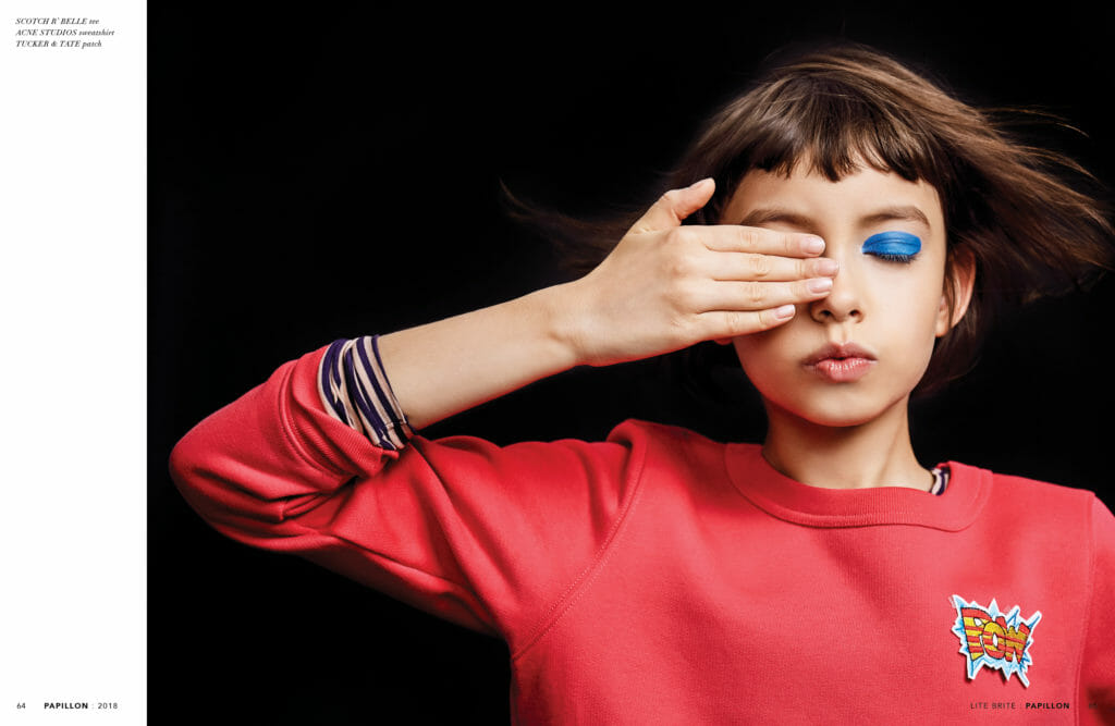 Lite Brite by Yvonne Velasquez for Papillon mag kids fashion