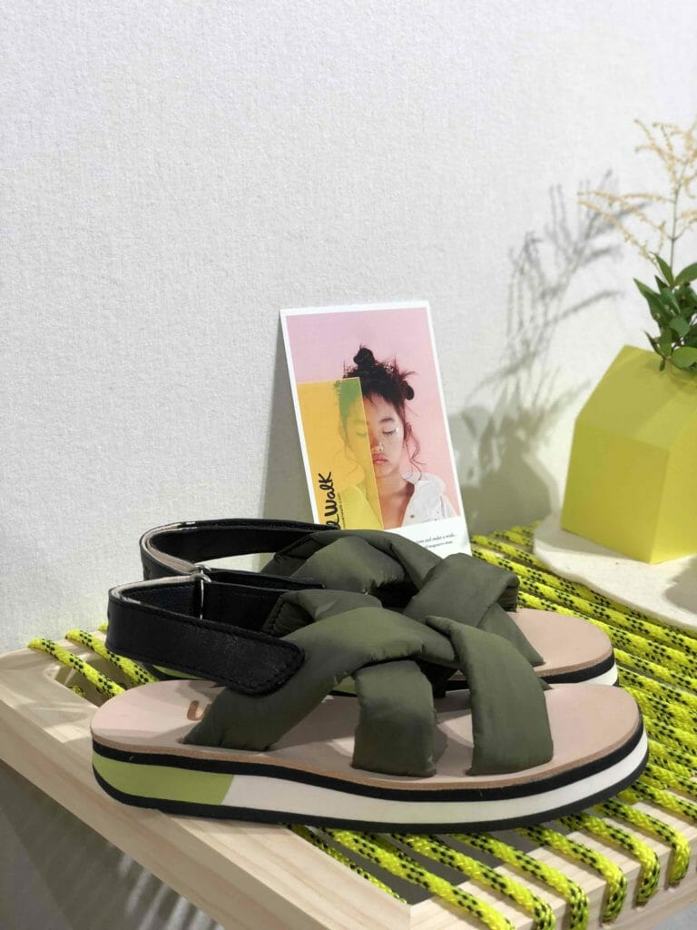 Padded sandals from brilliant shoe brand Novel Walk at Playtime Paris