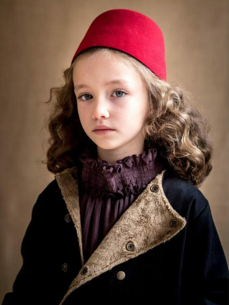 Stunning kids portraits for Belle Chiara winter kids fashion 2018