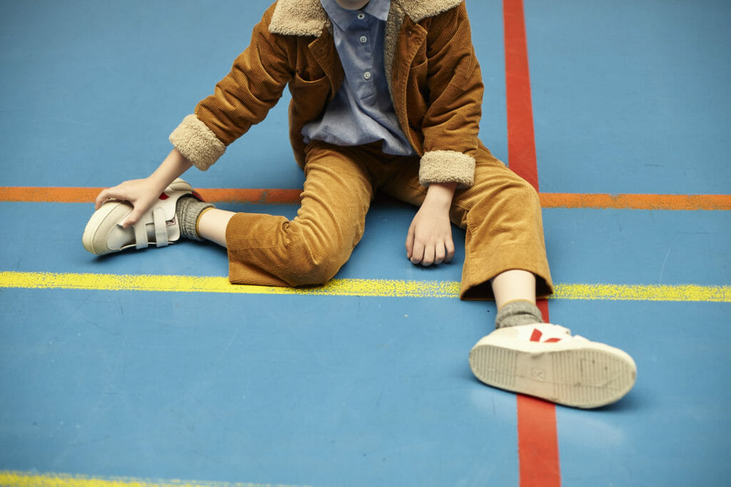 Retro cord, a popular trend for kidswear fall 2018 here from Bellerose