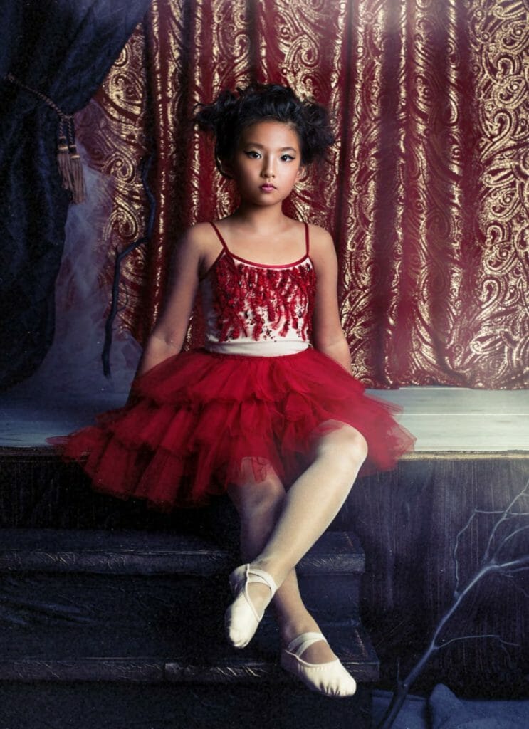 A splash of scarlet is also in the Tutu du Monde fall kids fashion collection