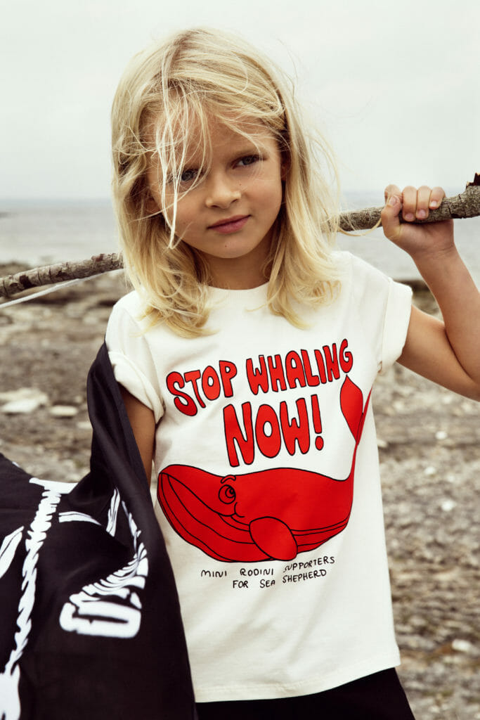 Activist T-shirts by Mini Rodini for Sea Shepherd