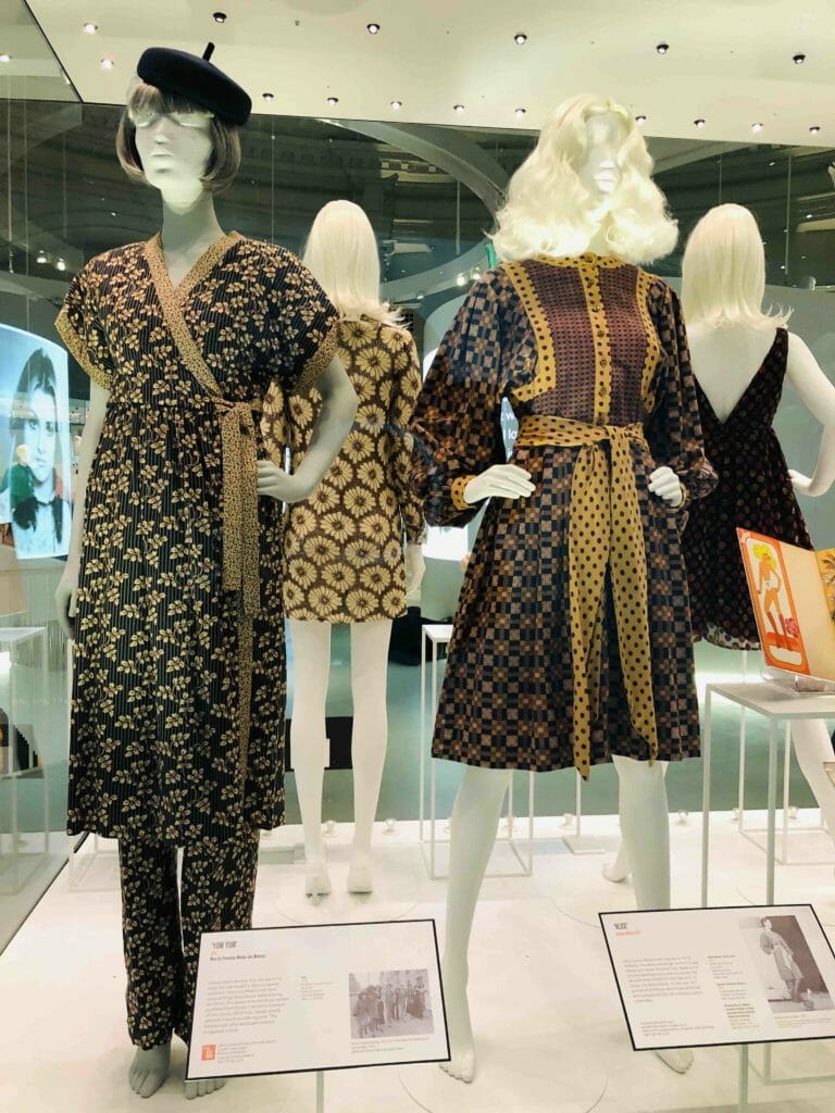 Another influence on Mary Quant was Japan, kimono inspired outfits from 1975