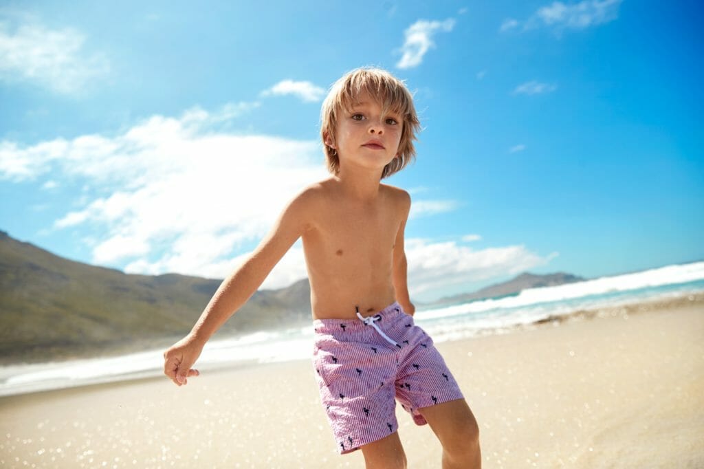 Boys recycled swim shorts from Marks and Spencer for summer 2019