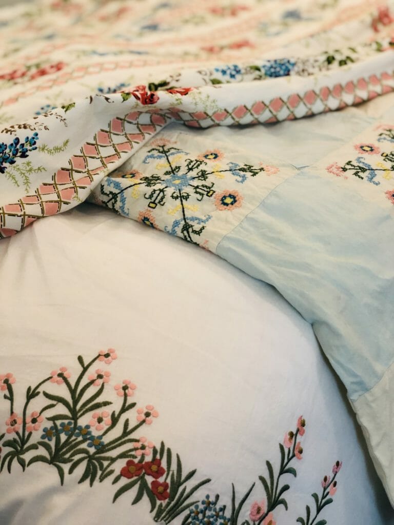Delicate vintage style bedding by Their Nibs for FW19