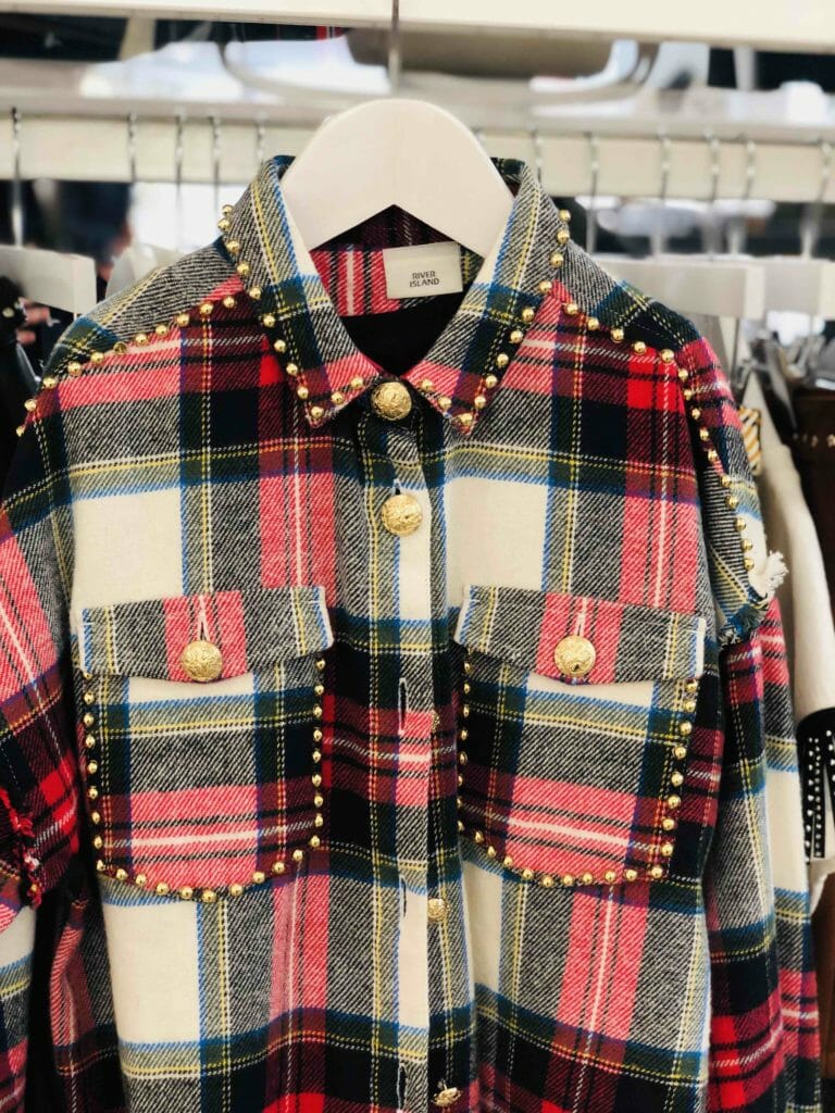At the kids fashion press shows for FW19 this week this River Island shirt stood out with its glam take on the plaid trend thats all over the kids collections for the autumn