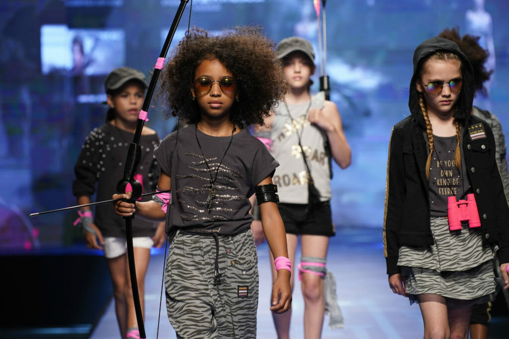 Dark decorated streetwear style at Boboli in Kids Fashion from Spain summer 2020 preview catwalk