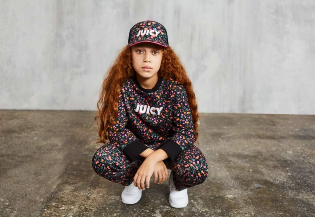 Sports style trends with ditzy florals at Juicy Couture for S/S 2019