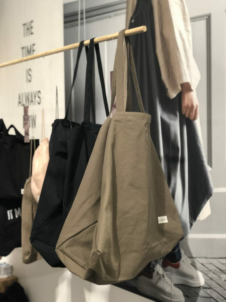 Mega Ikea sized canvas bags by The Organic Company at CIFF Youth 2020 kids fashion trade show