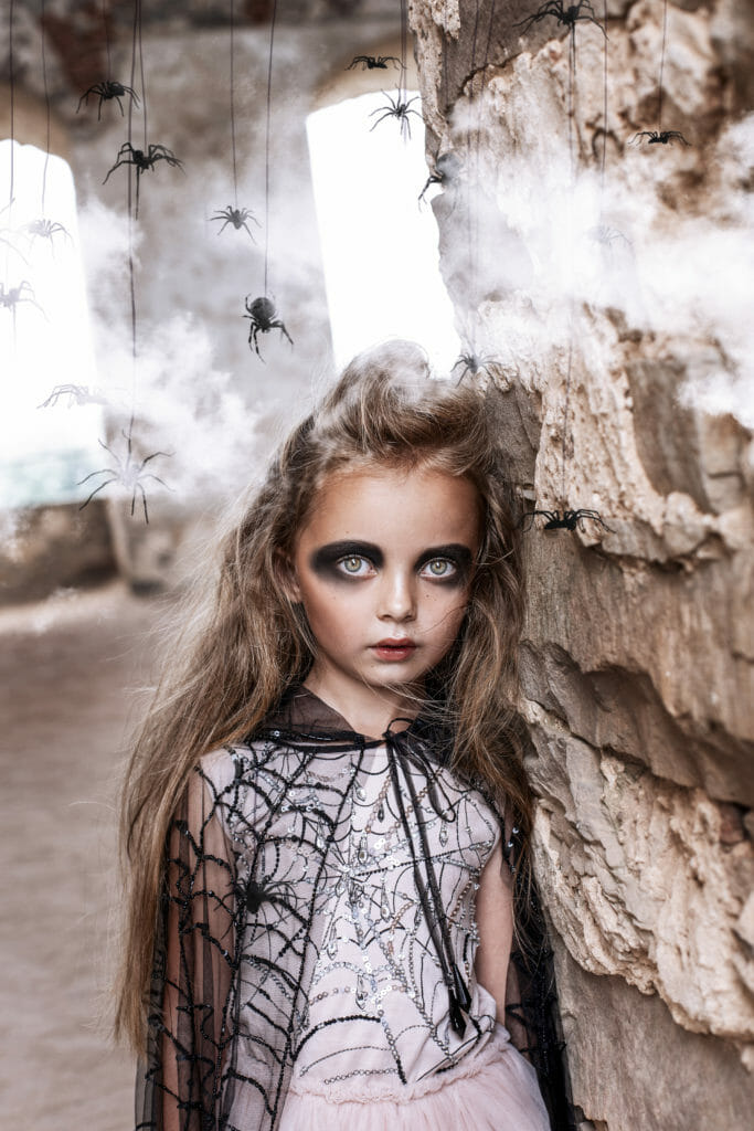 Spider embroidered Halloween theme fashion at Tutu du Monde for fall 2019