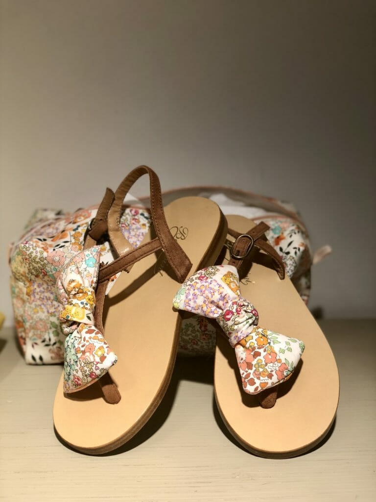 Sweet footwear to accessorise the floral dresses at Bonpoint summer 2020