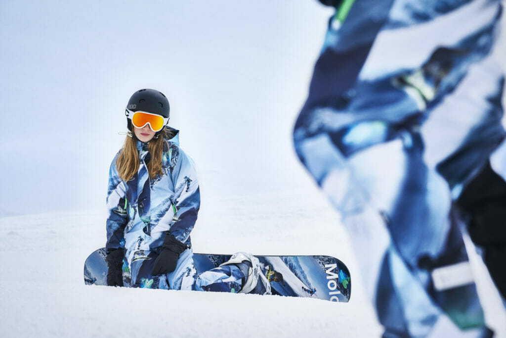 Alpine print technical kids ski wear from Molo for winter 2019