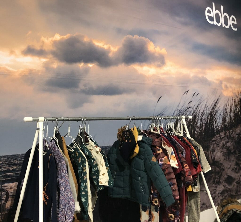 Ebbe had a fabulous autumn sky background for their practical collection with cute flower print outwerwear