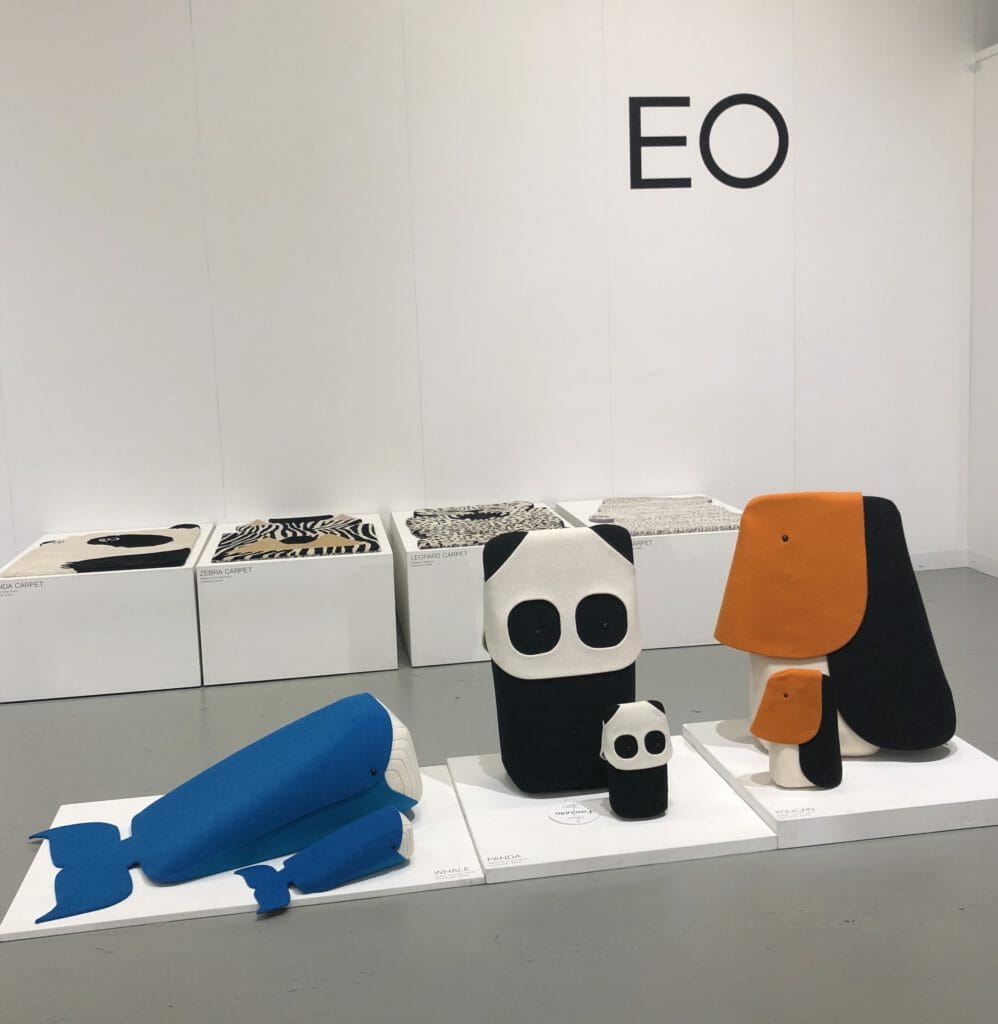 EO DK always have inventive and exciting collaborations with different designers, these animal seating wedges are adorable and have matching mini toy versions