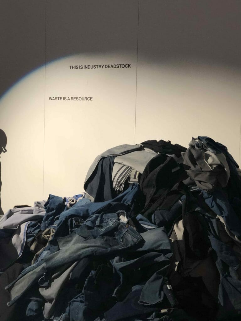 Lee Jeans deadstock at the interactive exhibition opening to CIFF DK at Copenhagen Fashion Week