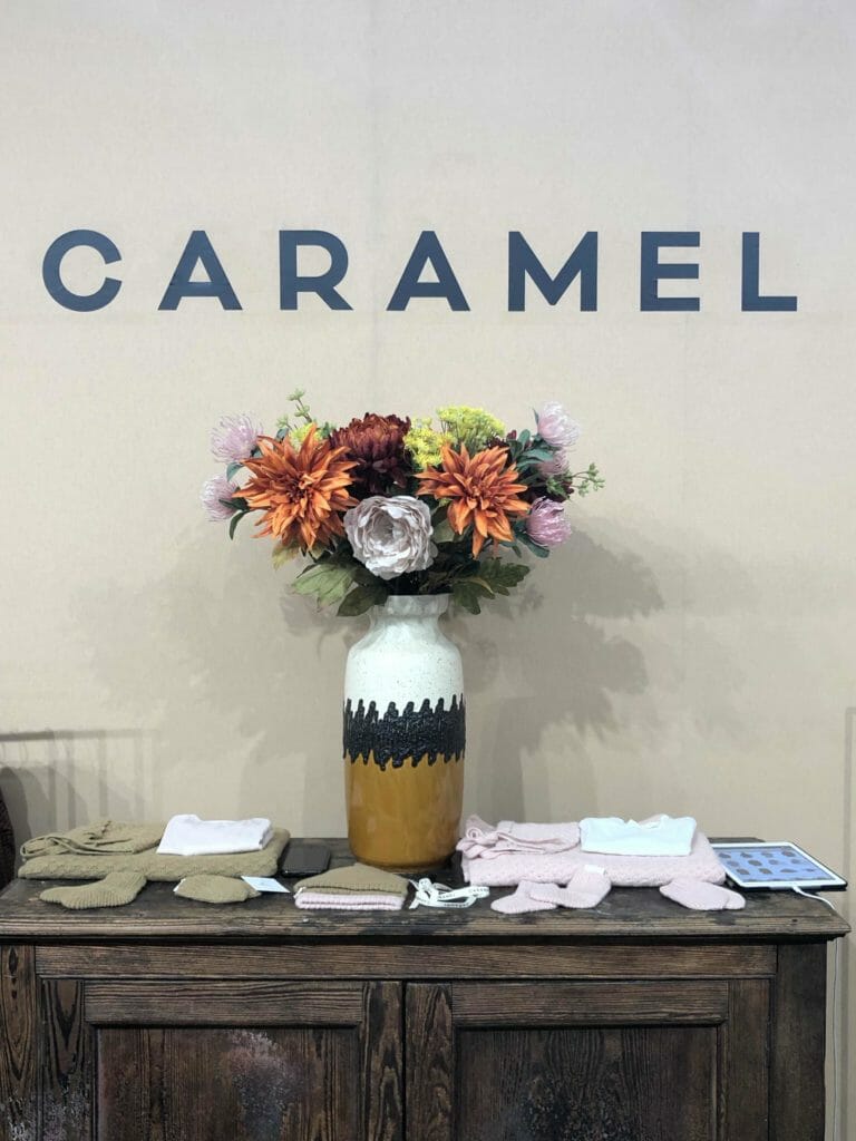 Lovely vase and flowers at Caramel at Playtime Paris in Jan 2020