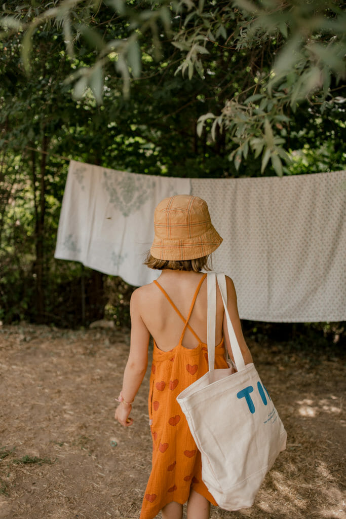 Summer dress and tote by Tiny Cottons for SS20 girls fashion