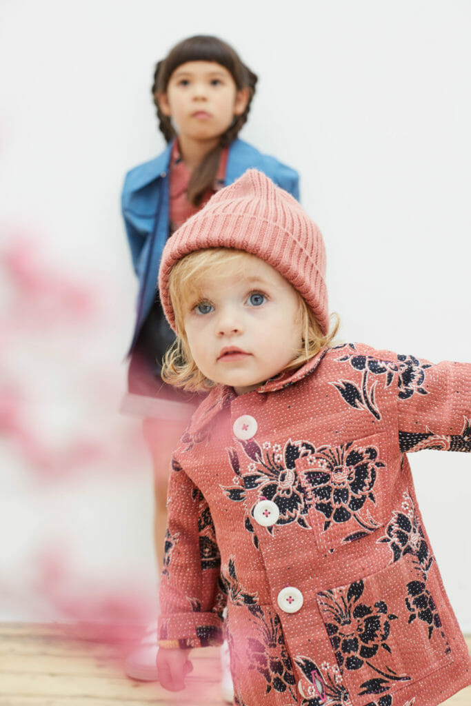 Toddler fashion from Chapter using vintage quilts