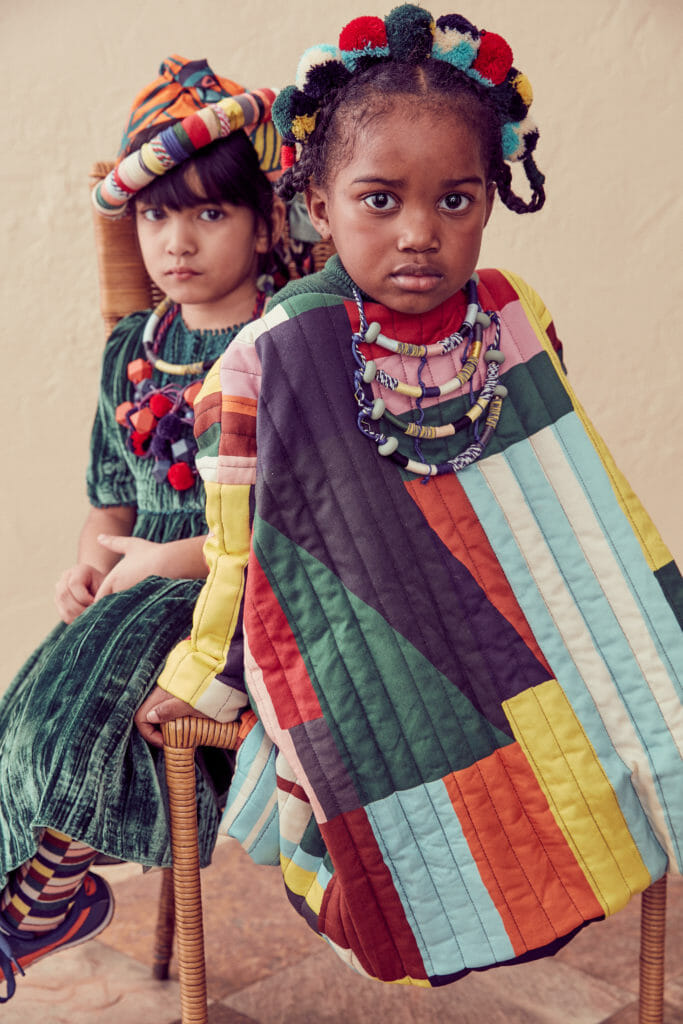 Quilted craft kids clothing for fall 2020 by Tia Cibani 