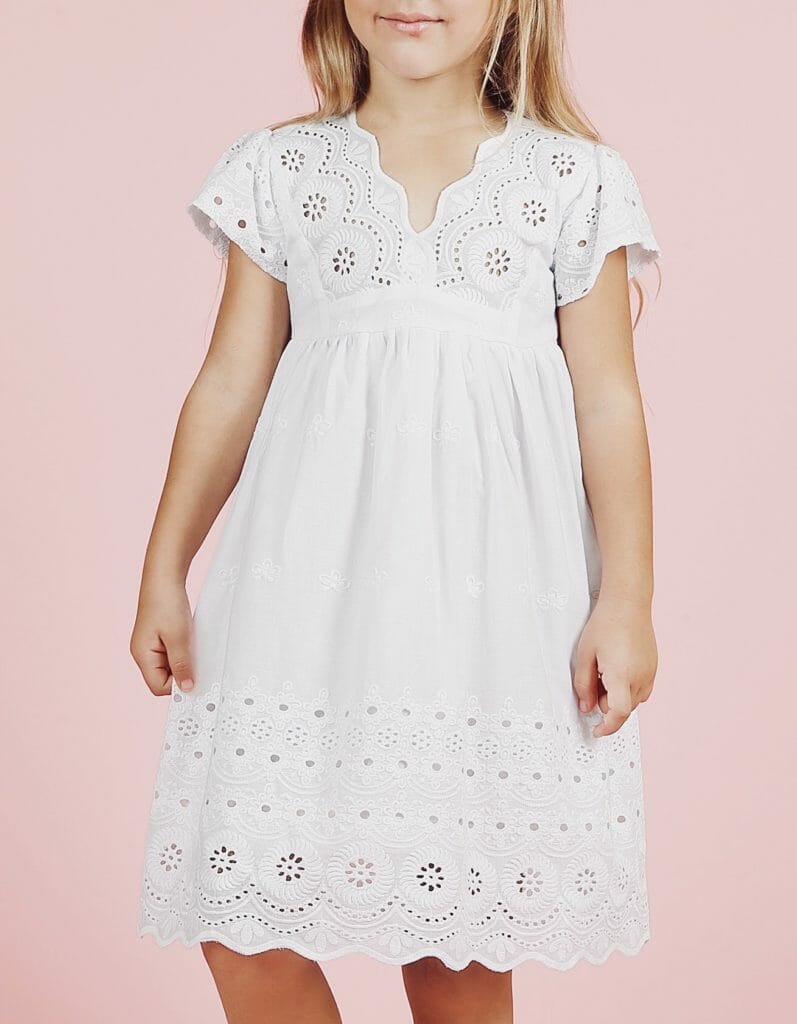 Summer 2021 kids fashion with beautiful lace at Bella and Emma 
