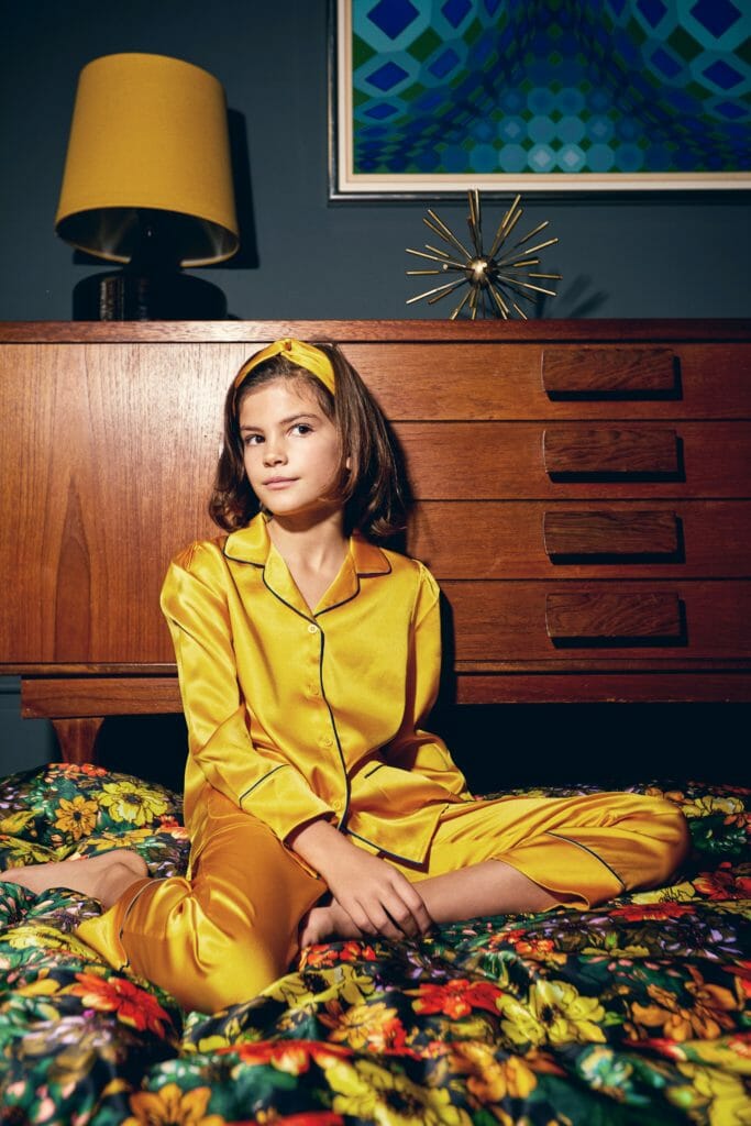 Sleepy Wilson's beautiful silk pyjamas for kids and adults