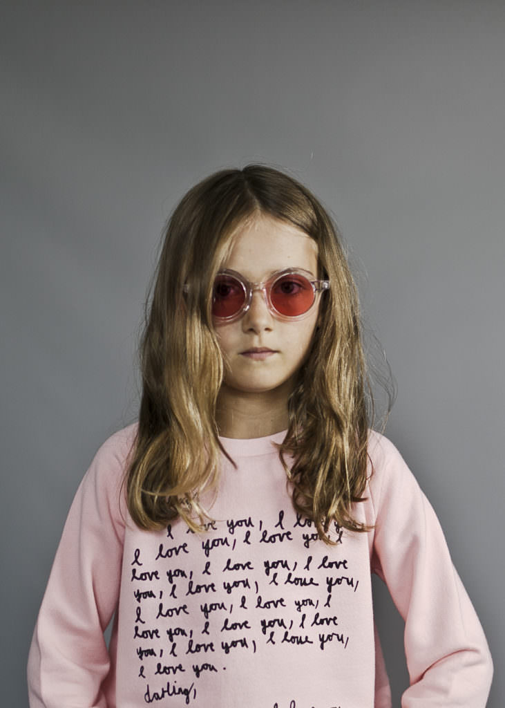 I Love You script sweater by Beau Loves for kids summer of love 2017